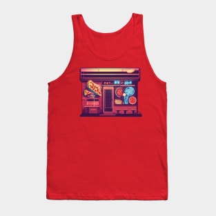 Retro pizza place - japanese style Tank Top